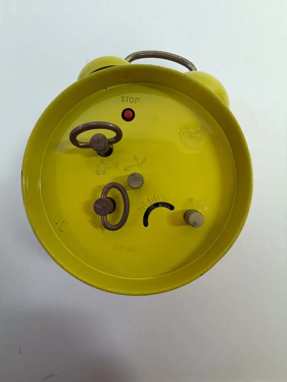 Vintage Bradley Walt Disney Productions Mickey Mouse Twin Bell Wind-Up Alarm Clo